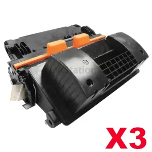 3 x HP CF281X (81X) Compatible Black Toner Cartridge - 25,000 Pages