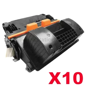10 x HP CF281X (81X) Compatible Black Toner Cartridge - 25,000 Pages
