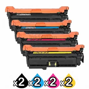2 Sets of 4 Pack HP CF320A-CF323A (652A/653A) Compatible Toner Cartridges  [2BK,2C,2M,2Y]