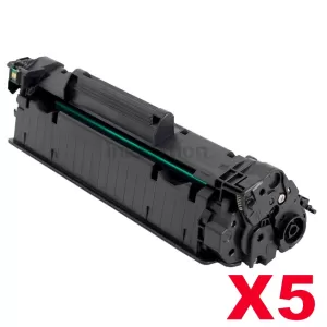 5 x HP CF283A (83A) Compatible Black Toner Cartridge - 1,500 Pages