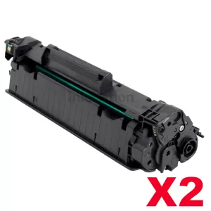 2 x HP CF283A (83A) Compatible Black Toner Cartridge - 1,500 Pages