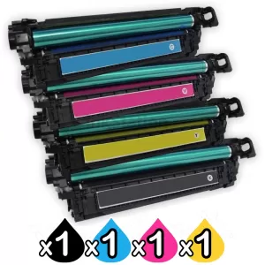 4 Pack HP 508X (CF360X-CF363X) Compatible Toner Cartridges [1BK,1C,1M,1Y]