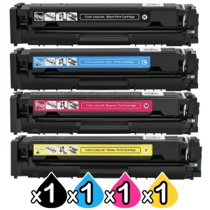 4 Pack HP 206A W2110A-W2113A Compatible Toner Cartridges [1BK,1C,1M,1Y]