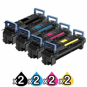 2 sets of 4 Pack HP CF300A-CF303A (827A) Compatible Toner Cartridges [2BK,2C,2M,2Y]