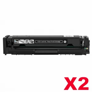 2 x HP 416X W2040X Compatible Black High Yield Toner Cartridge - 7,500 pages