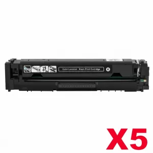 5 x HP 416X W2040X Compatible Black High Yield Toner Cartridge - 7,500 pages