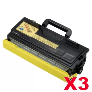 3 x Compatible Brother TN-7600 Black Toner Cartridge 6500 pages