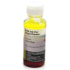 HP 31 Compatible Yellow Ink Bottle 1VU28AA - 70ml