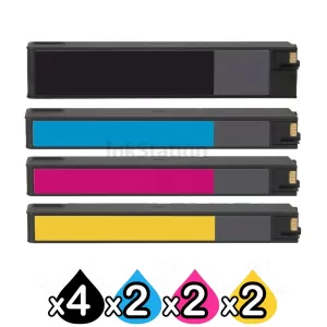 10 Pack HP 975X Compatible High Yield Inkjet Combo L0S00AA - L0S09AA [4BK,2C,2M,2Y]