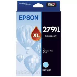 Epson 279XL Genuine Claria Photo HD Light Cyan High Yield Ink Cartridge (C13T16L592)
