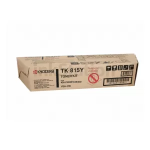 1 x Genuine Kyocera TK-815Y Yellow Toner Cartridge KMC-2630D - 20,000 pages