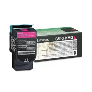 Lexmark (C540H1MG) Genuine C540 / C543 / C544 / C546 / X543 / X544 / X546 Magenta HY Toner Cartridge - 2,000 pages