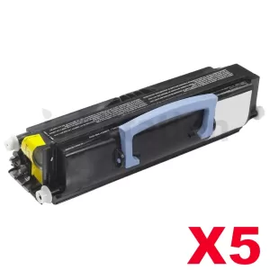 5 x Lexmark E250/E250D/E250DN Compatible Toner (E250A11P) - 3,500 pages