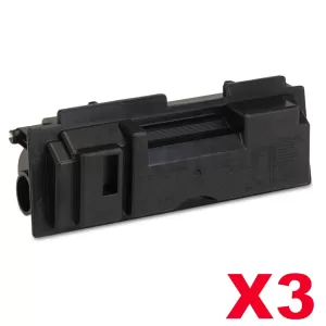 3 x Non-Genuine TK-18 Black Laser Toner Cartridge For Kyocera FS-1020D, FS-1020DN, FS-1118MFP, KM-1500, KM-1815, KM-1820 - 7,200 pages