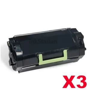 3 x Lexmark (52D3H00) Compatible MS810 / MS811 / MS812 Black High Yield Toner Cartridge - 25,000 pages