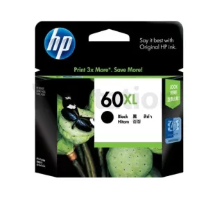 HP 60XL Genuine Black Inkjet Cartridge CC641WA - 600 Pages
