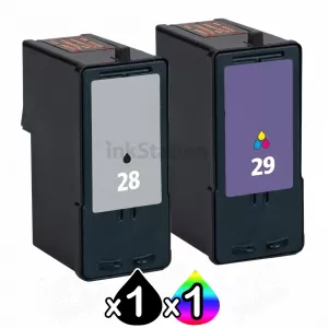 2 Pack Lexmark No.28 & 29 Compatible Twinpack (18C1428 & 18C1429) [1BK,1CL]