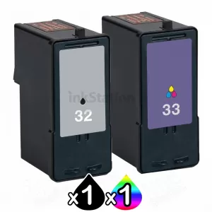 Lexmark No.32 & 33 Compatible Twinpack (18C0032 & 18C0033) [1BK,1CL]