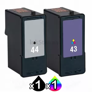 Compatible Lexmark No.43XL & No.44XL Combo Pack (18Y0143A & 18Y0144A) [1BK,1CL]