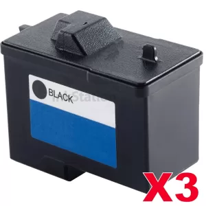 3 x Dell A940 A960 Black (7Y743) Compatible Inkjet Cartridge