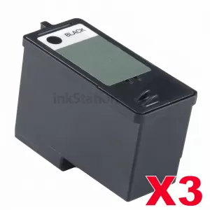 3 x Dell 948 Black (YN236 Series11-BK) Compatible Inkjet Cartridge - High capacity