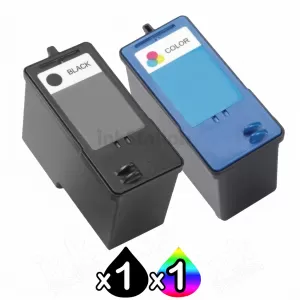 2 Pack Dell 926/V305/V305w (MK992 + MK993) Compatible Ink Combo - High Capacity of (MK990 + MK991) [1BK,1C]