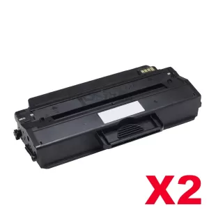 2 x Dell B1260, B1265 Compatible Toner Cartridge - 2,500 pages