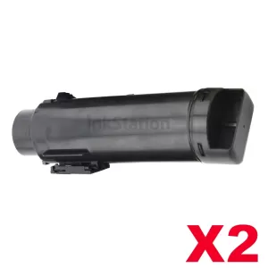 2 x Compatible Dell H625, H625cdw, H825, H825cdw, S2825, S2825cdn Black Toner Cartridge - 3,000 pages