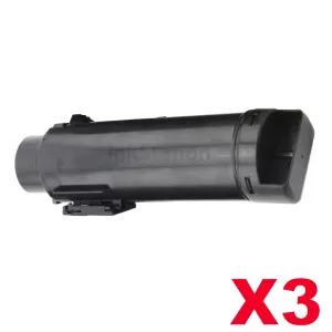 3 x Compatible Dell H625, H625cdw, H825, H825cdw, S2825, S2825cdn Black Toner Cartridge - 3,000 pages