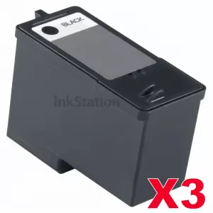 3 x Dell 922 924 942 962 964 944 Black (M4640) Compatible Inkjet Cartridge