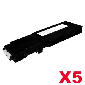 5 x Dell C2660dn / C2665dnf Compatible Black Toner Cartridge - 6,000 pages