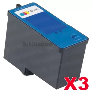 3 x Dell 725 / 810 Colour (FJ33C) Compatible Inkjet Cartridge