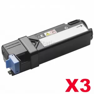 3 x Dell 1320 / 1320C / 1320CN Black Compatible laser - 2,000 pages