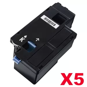 5 x Dell 1250c,1350cnw,1355cn,1355cnw, C1760nw, C1765nf, C1765nfw Black Compatible laser - 2,000 pages