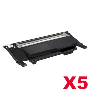 5 x Dell 1230C, 1235CN Black Compatible Toner Cartridge - 1,500 pages