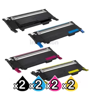 2 sets of 4 Pack Dell 1230C, 1235CN B,C,M,Y Compatible Toner Cartridges [2BK,2C,2M,2Y]