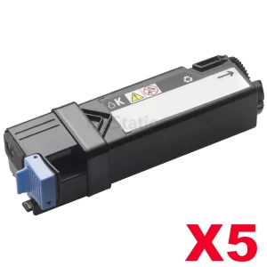 5 x Dell 2150CN,2150CDN,2155CN,2155CDN  Black Compatible Toner - 3,000 pages