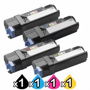 4-Pack Dell 2130cn 2135cn Compatible laser toner Cartridge - 2,500 pages each [1BK,1C,1M,1Y]