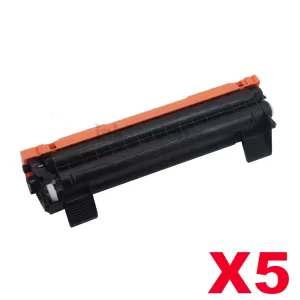 5 x Compatible Fuji Xerox DocuPrint P115b,P115w,M115w,M115fw Black Toner - 1,000 pages (CT202137)