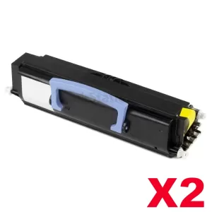 2 x Dell 1720 Black (High Yield) Compatible Laser Toner Cartridge - 6,000 pages