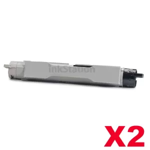 2 x Fuji Xerox DocuPrint C2535A Compatible Black Toner Cartridge - 9,000 pages (CT200655)