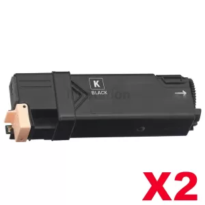 2 x Fuji Xerox DocuPrint C1190 Compatible Black Toner Cartridge - 3,000 pages (CT201260)