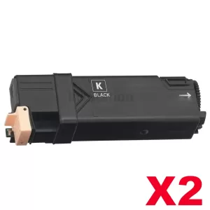 2 x Fuji Xerox DocuPrint C2120 Compatible Black Toner Cartridge - 3,000 pages (CT201303)