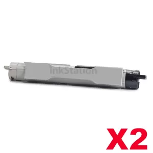 2 x Fuji Xerox Phaser 6350 Compatible Black Toner Cartridge - 10,000 pages (106R01147)