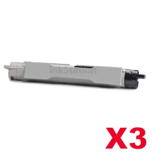 3 x Fuji Xerox Phaser 6350 Compatible Black Toner Cartridge - 10,000 pages (106R01147)