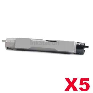 5 x Fuji Xerox DocuPrint C2535A Compatible Black Toner Cartridge - 9,000 pages (CT200655)