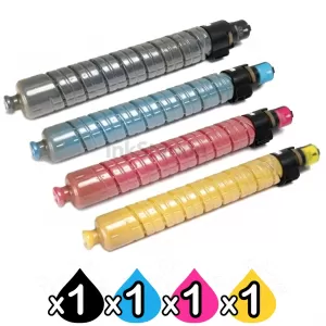 4 Pack Ricoh MP-C305 MP-C305SPF Compatible Toner Cartridges 841622 841607-841609 [1BK, 1C, 1M, 1Y]