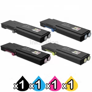 4 Pack Fuji Xerox DocuPrint CP405D, CM405DF Compatible Toner Cartridges [CT202033-CT202036]