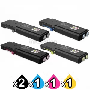 5 Pack Fuji Xerox DocuPrint CP405D, CM405DF Compatible Toner Cartridges [CT202033-CT202036]