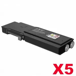 5 x Fuji Xerox DocuPrint CP405D, CM405DF Compatible Black Toner Cartridge - 11,000 pages (CT202033)